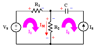 Mesh Analysis Example Circuit