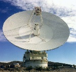 A large parabolic reflector antenna